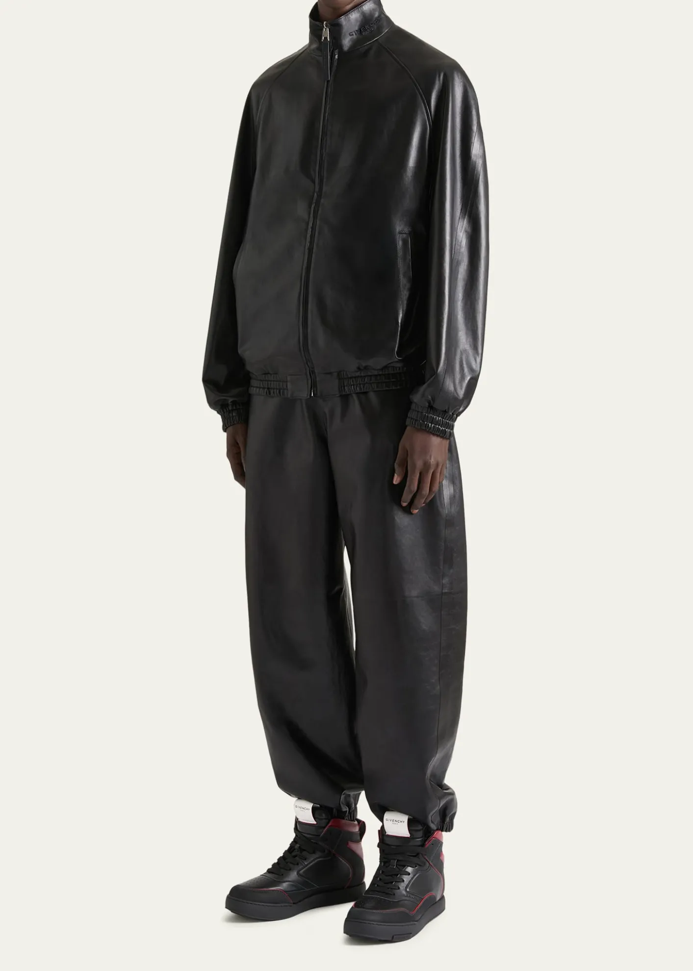 GivenchyMen's Leather High-Top Sneakers