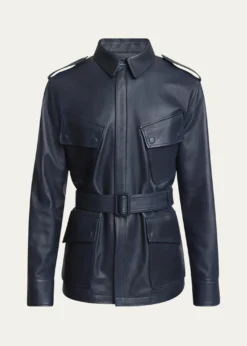GivenchyMen's Leather Safari Jacket
