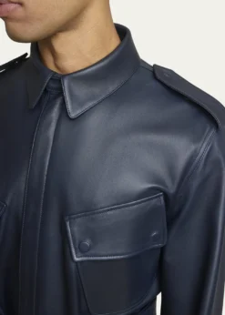 GivenchyMen's Leather Safari Jacket