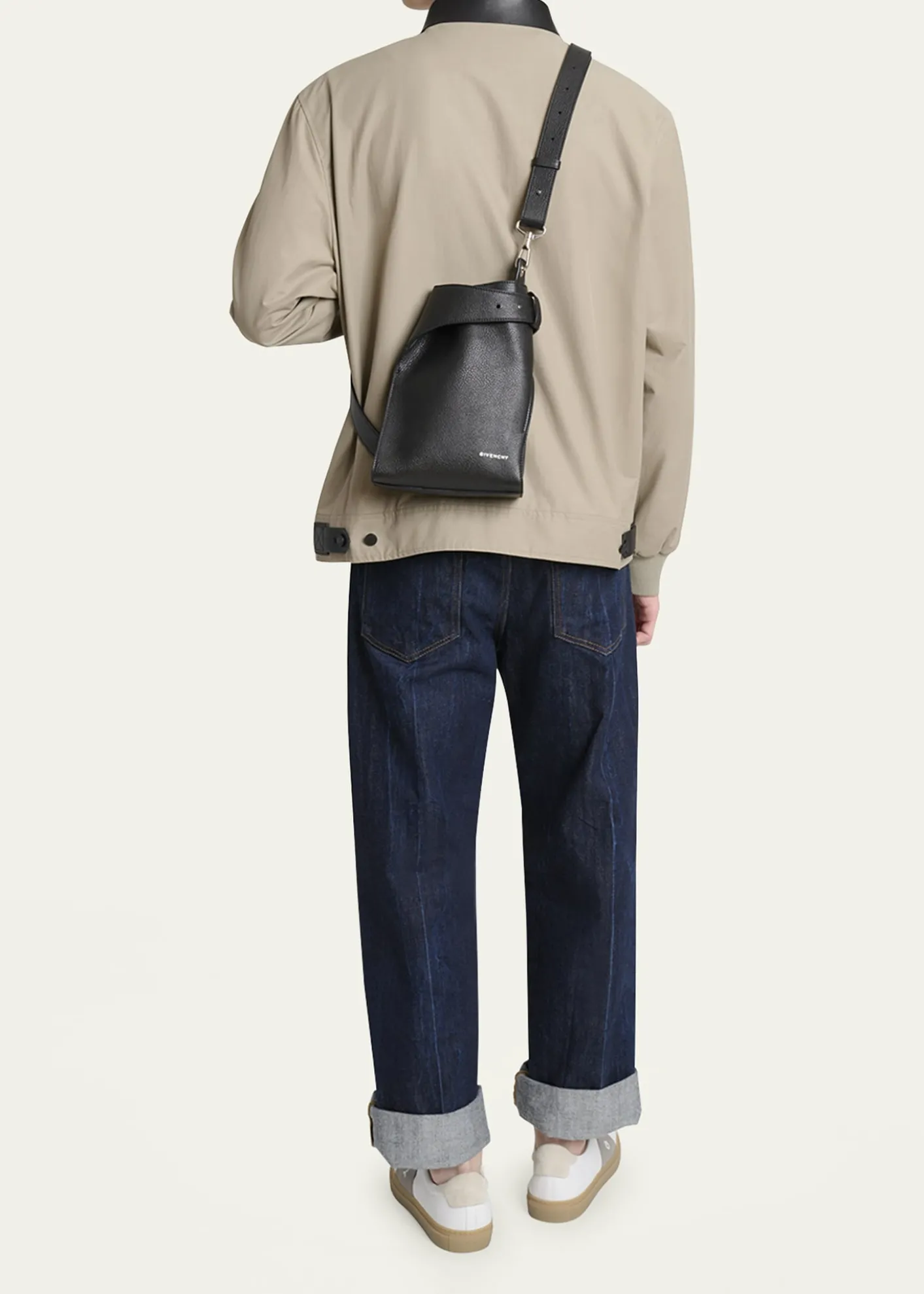 GivenchyMen's Small Belted Leather Crossbody Bag