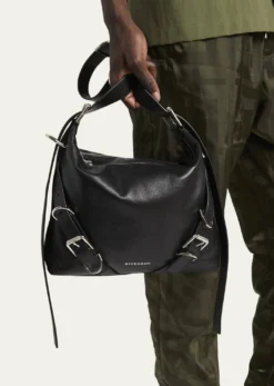 GivenchyMen's Voyou Leather Crossbody Bag