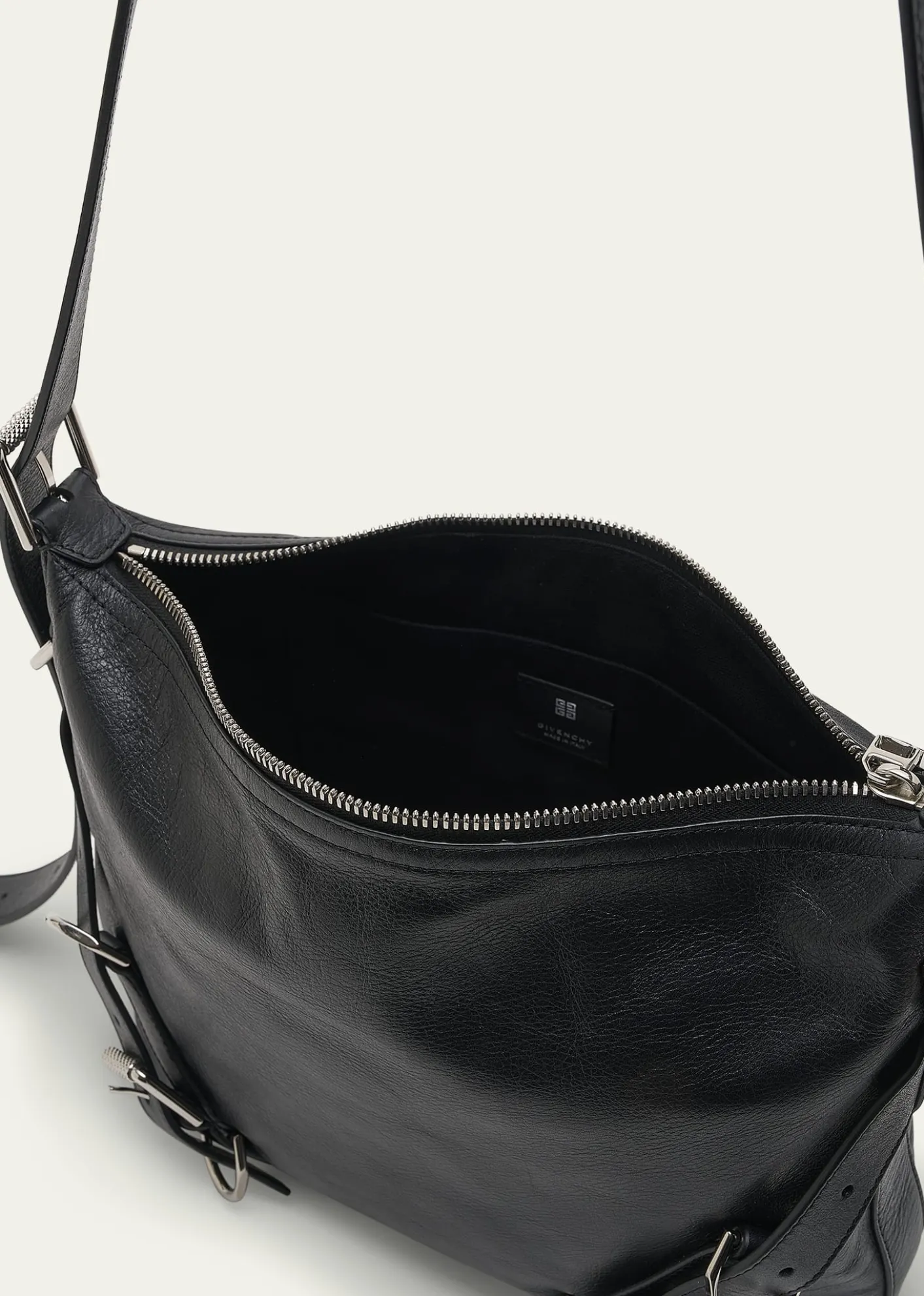 GivenchyMen's Voyou Leather Crossbody Bag