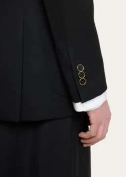 GivenchyMen's Wool Gabardine Double-Breasted Jacket