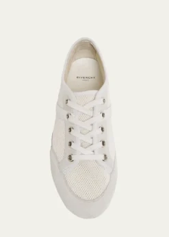 GivenchyMesh And Suede Slim Low-Top Sneakers