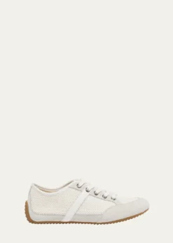 GivenchyMesh And Suede Slim Low-Top Sneakers