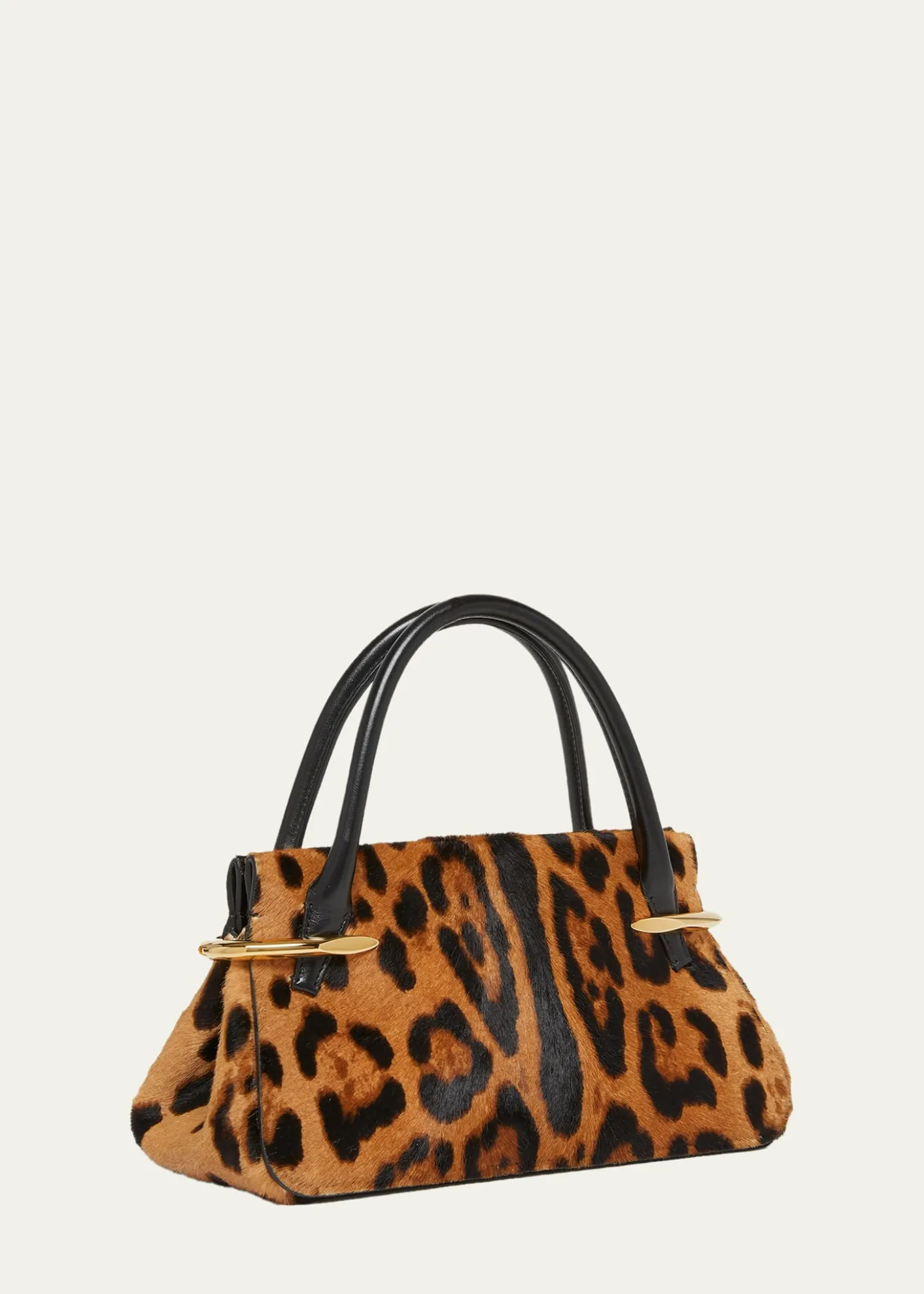 GivenchyMini Pinch Leopard Pony-Effect Top-Handle Bag