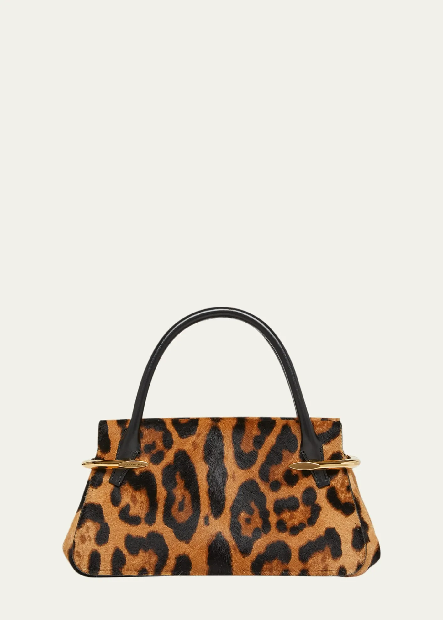 GivenchyMini Pinch Leopard Pony-Effect Top-Handle Bag