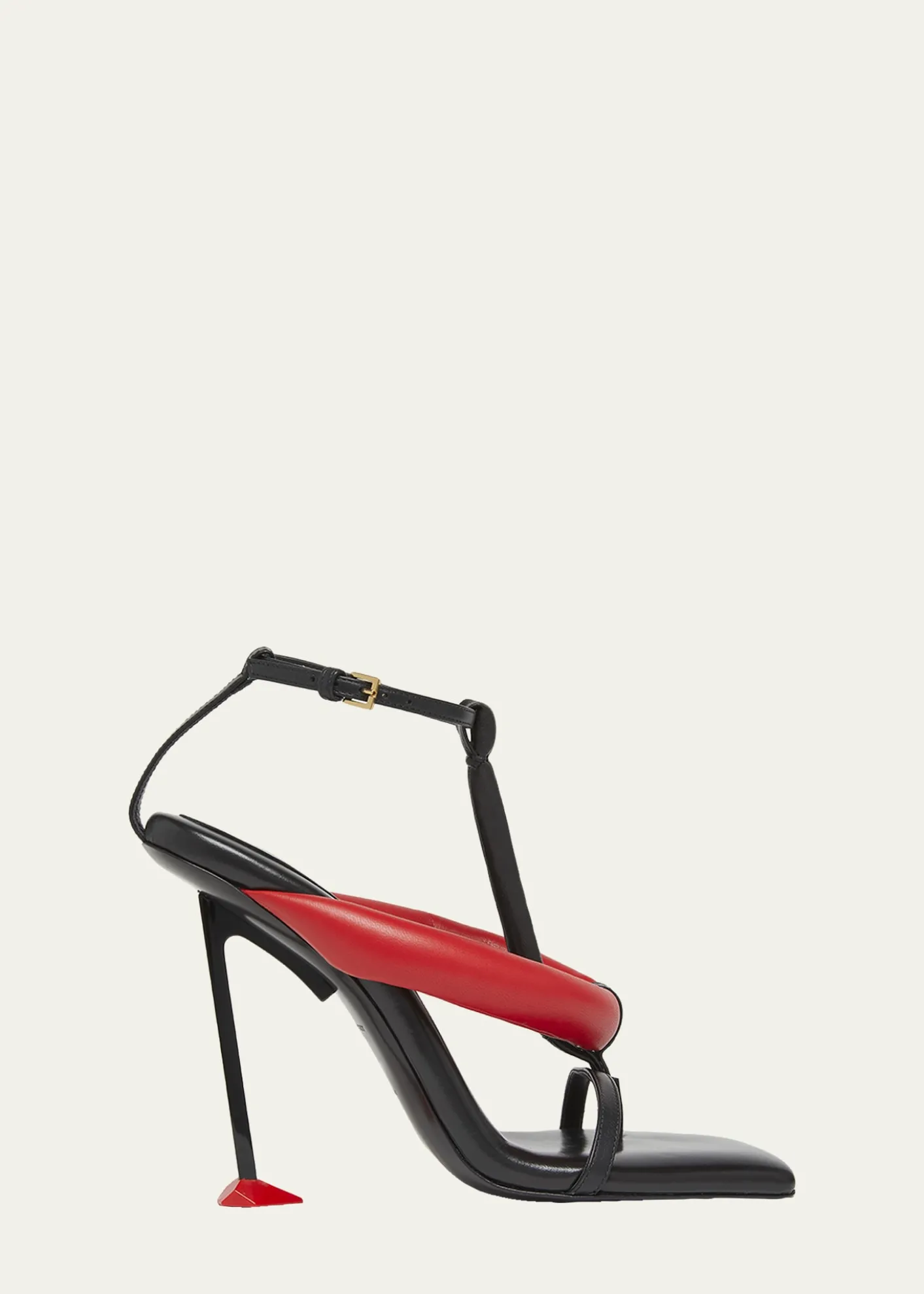 Givenchy95mm Boudoir Leather Thong Sandals