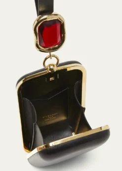 GivenchyShow Crystal-Embellished Minaudiere in Nappa Leather