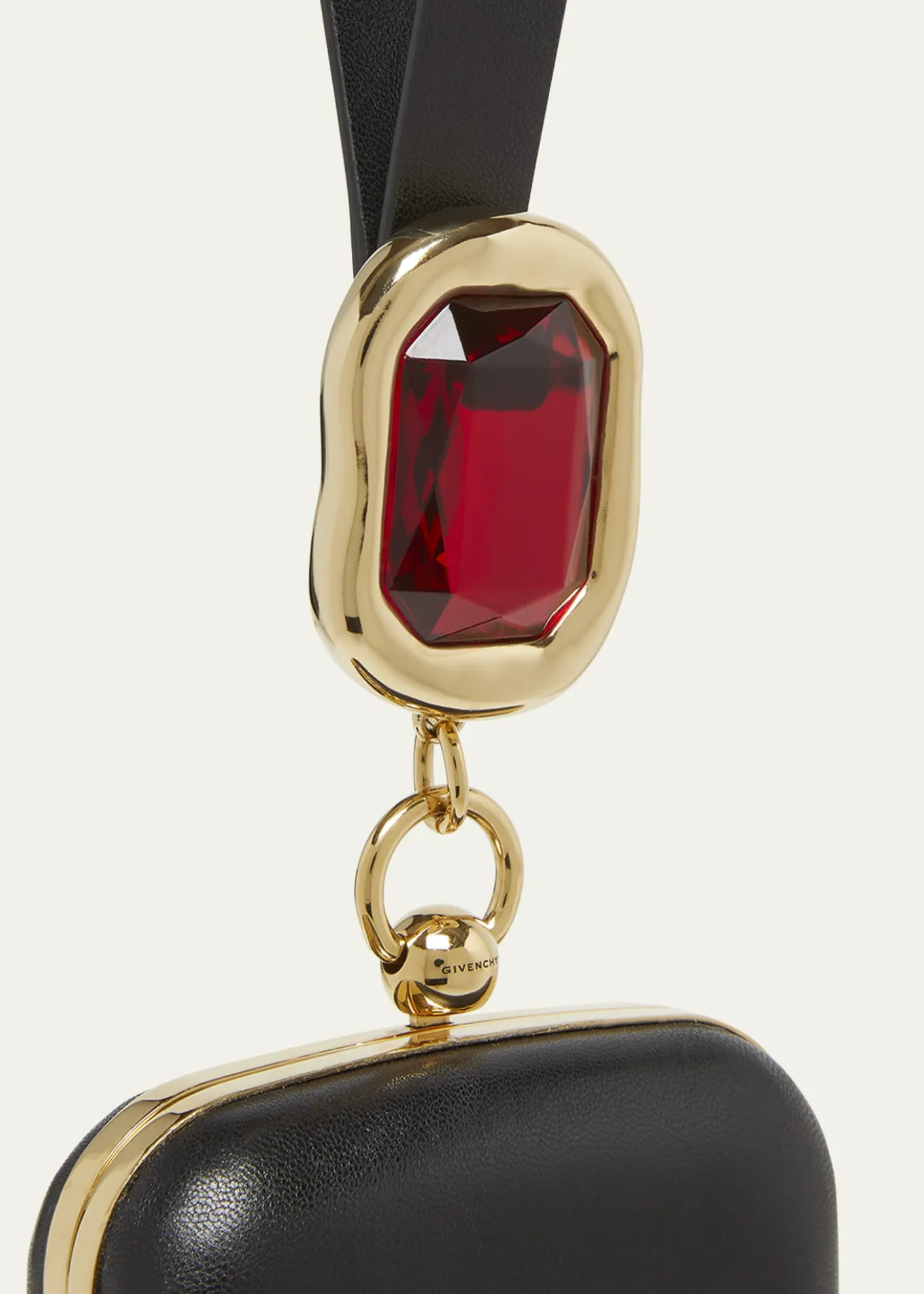 GivenchyShow Crystal-Embellished Minaudiere in Nappa Leather