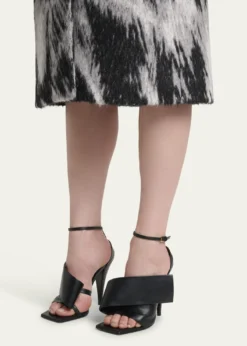 GivenchyTwisted Ribbon Leather Sandals