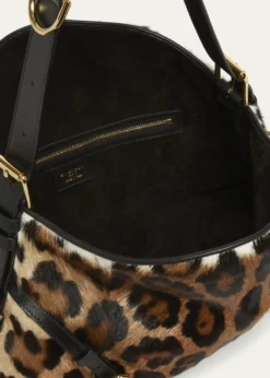 GivenchyVoyou Medium Leopard-Print Goat Hair Shoulder Bag