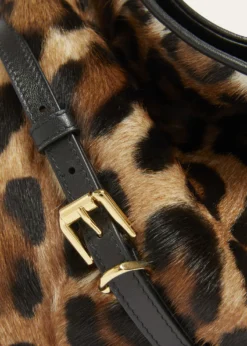 GivenchyVoyou Medium Leopard-Print Goat Hair Shoulder Bag