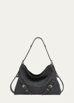 GivenchyVoyou Medium Shoulder Bag in Denim