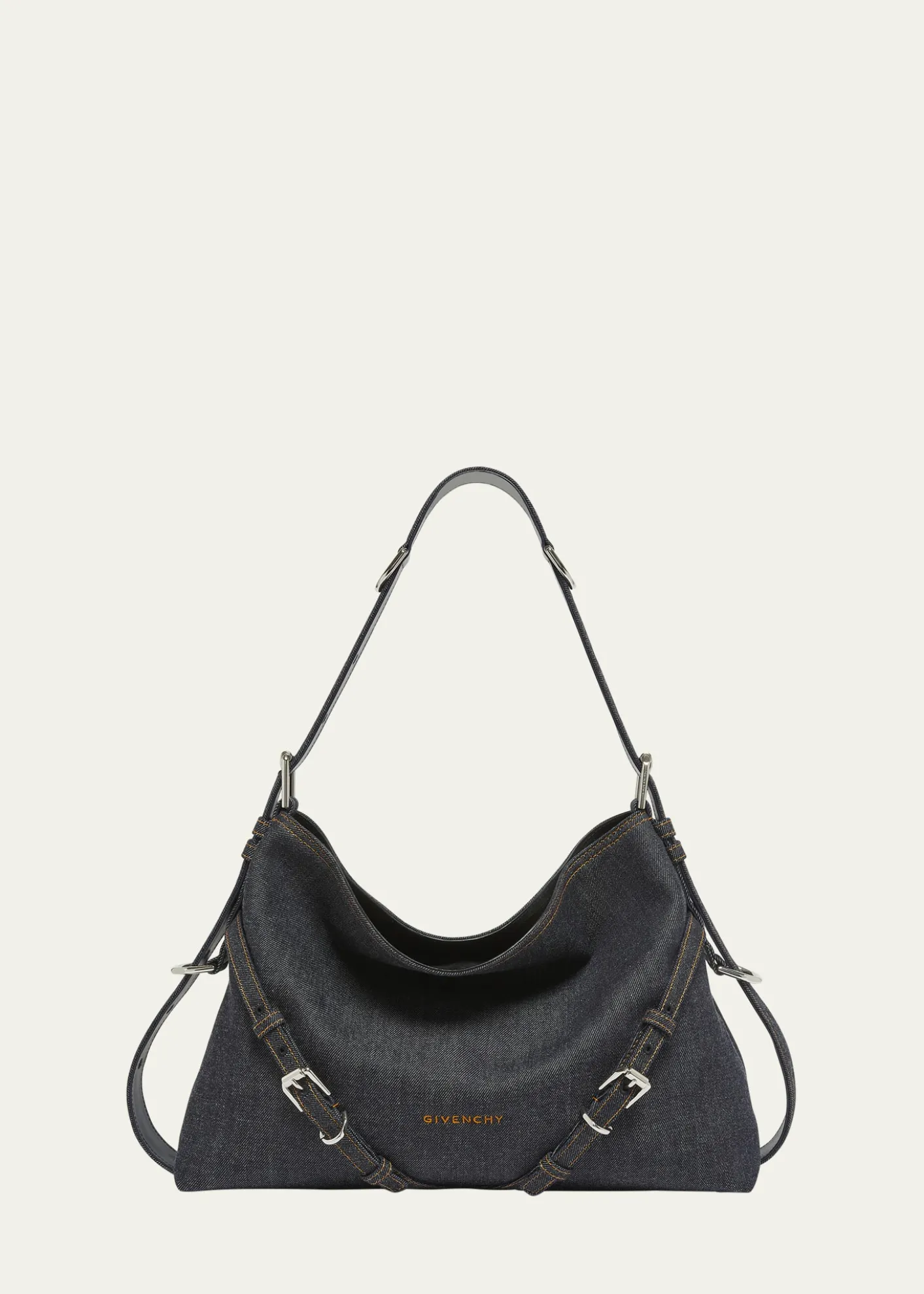 GivenchyVoyou Medium Shoulder Bag in Denim
