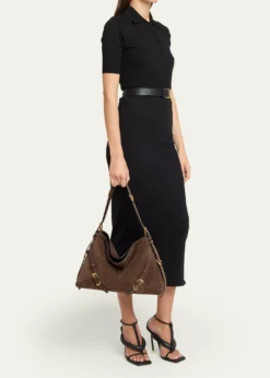 GivenchyVoyou Medium Slouchy Shoulder Bag in Suede