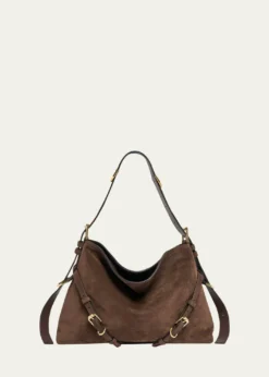 GivenchyVoyou Medium Slouchy Shoulder Bag in Suede
