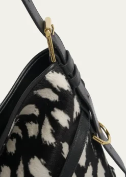 GivenchyVoyou Medium Snow Leopard-Print Calf Hair Shoulder Bag