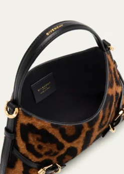 GivenchyVoyou Nano Leopard-Print Ponyhair Top-Handle Bag