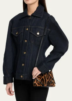 GivenchyVoyou Nano Leopard-Print Ponyhair Top-Handle Bag