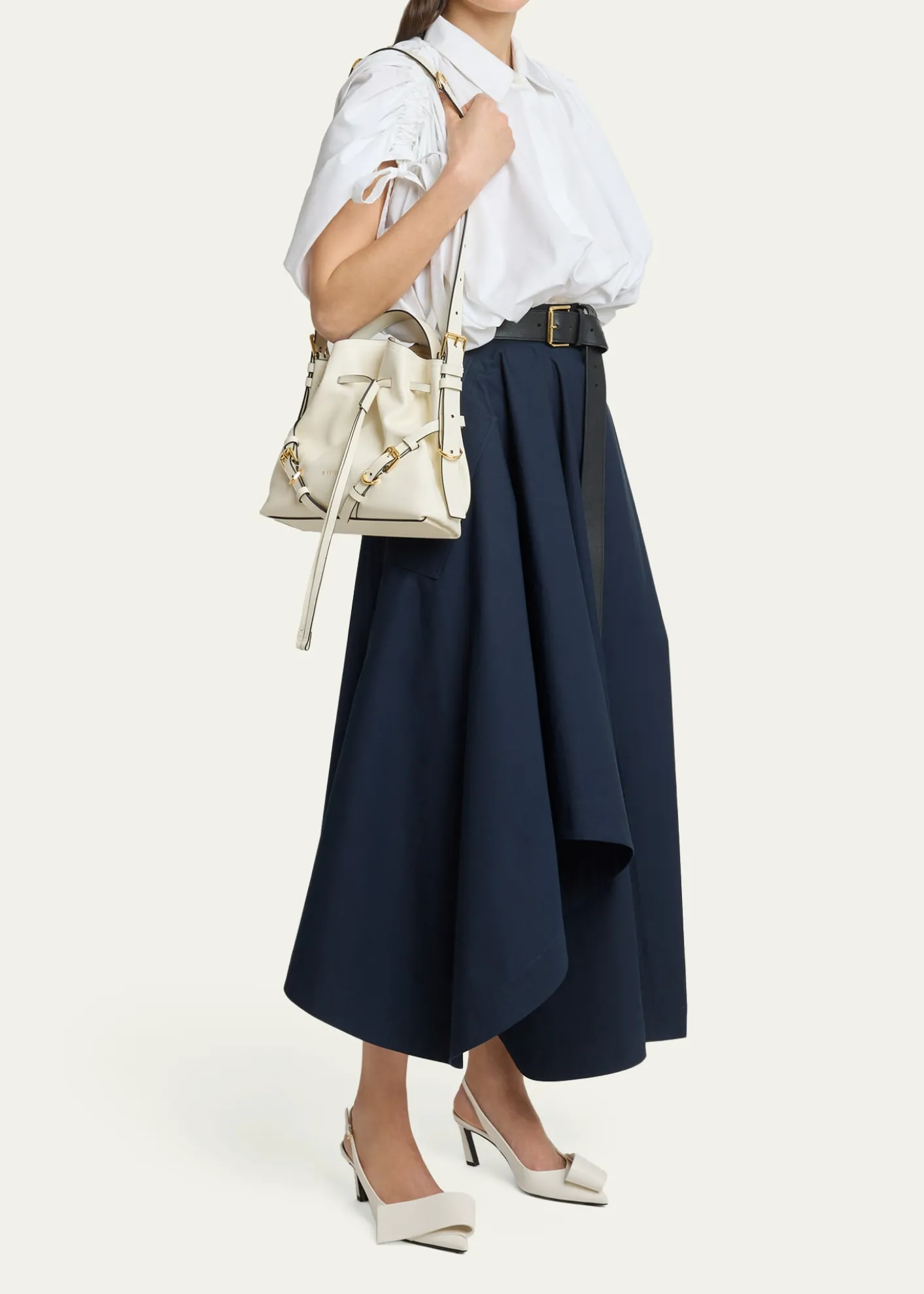 GivenchyVoyou Small Buckle Shoulder Bag in Leather