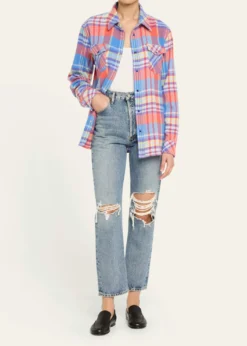 God's True CashmereCreator Tartan Cashmere Button-Down Shirt