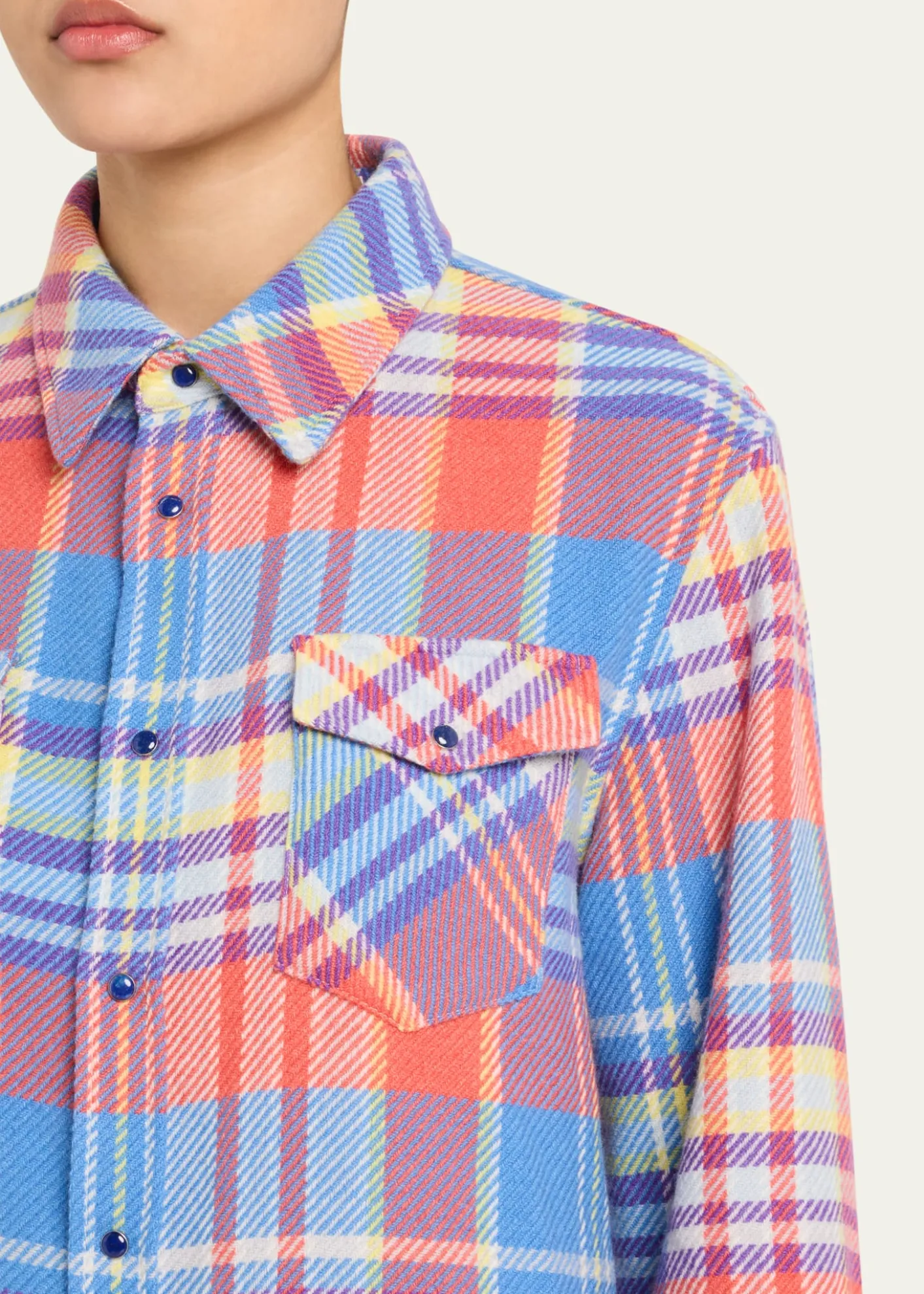 God's True CashmereCreator Tartan Cashmere Button-Down Shirt