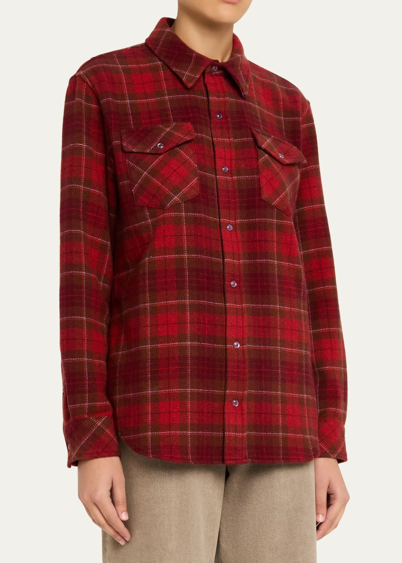 God's True CashmereLove Tartan Cashmere Flannel Shirt