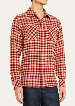 God's True CashmereMen's Sunstone Tartan Sport Shirt