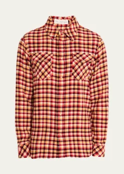 God's True CashmereMen's Sunstone Tartan Sport Shirt