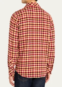 God's True CashmereMen's Sunstone Tartan Sport Shirt