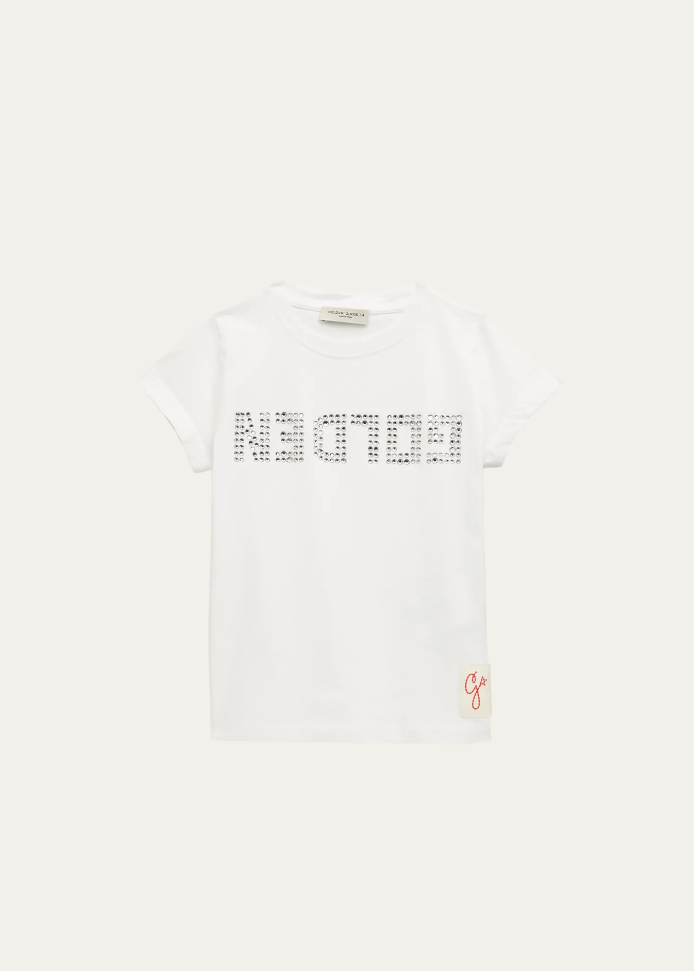 Golden GooseGirl's Crystalized Logo-Print T-Shirt, Size 4-10