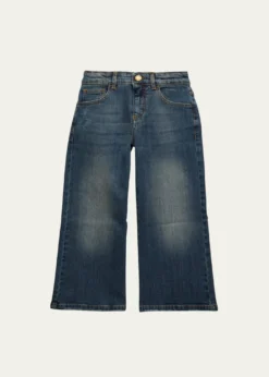 Golden GooseGirl's Wide Leg Medium Wash Jeans, Size 4-10