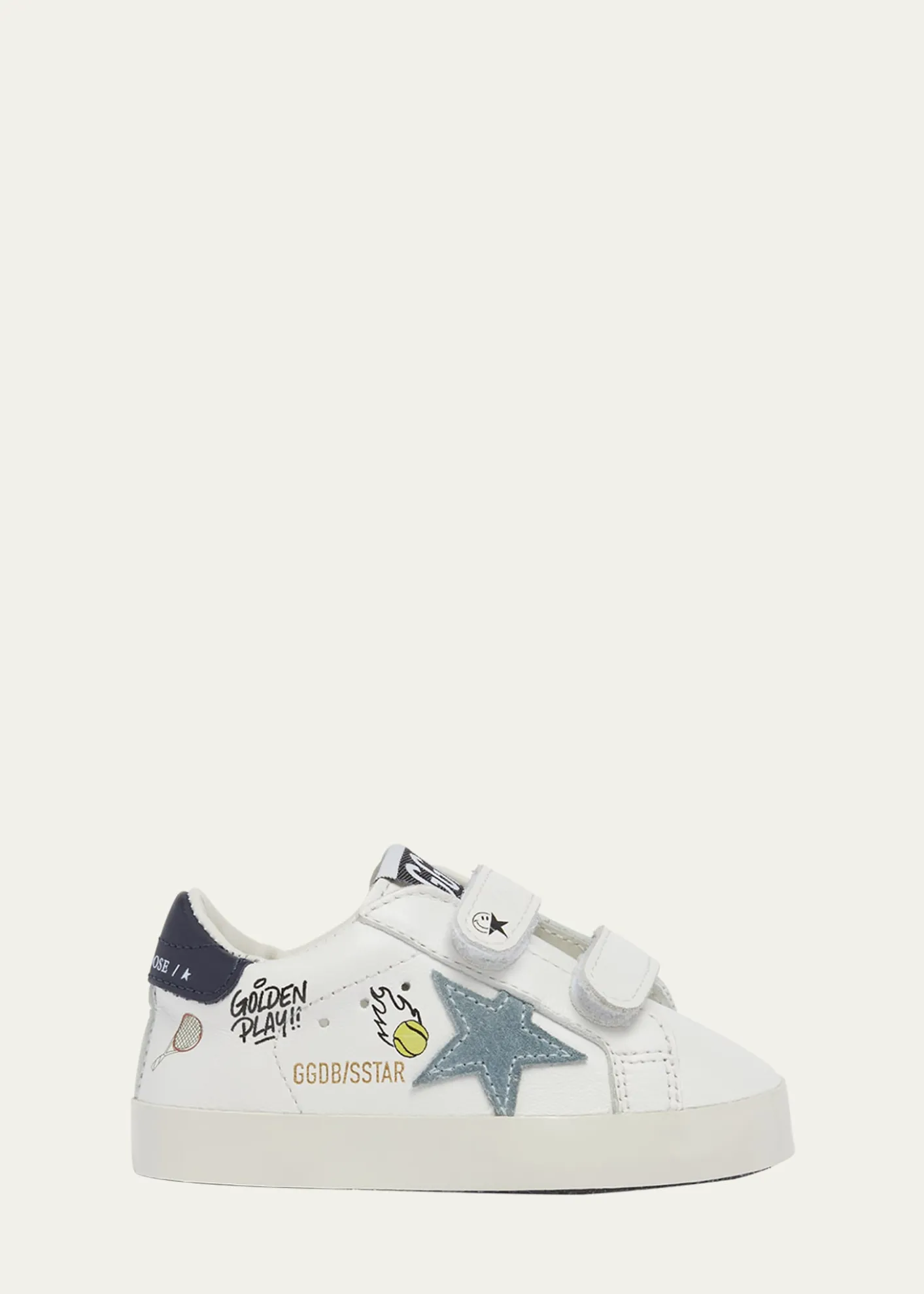 Golden GooseKid's Old School Nappa Leather and Suede Sneakers, Baby