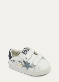 Golden GooseKid's Old School Nappa Leather and Suede Sneakers, Baby