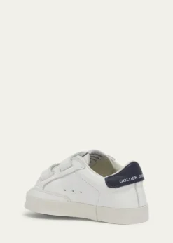 Golden GooseKid's Old School Nappa Leather and Suede Sneakers, Baby