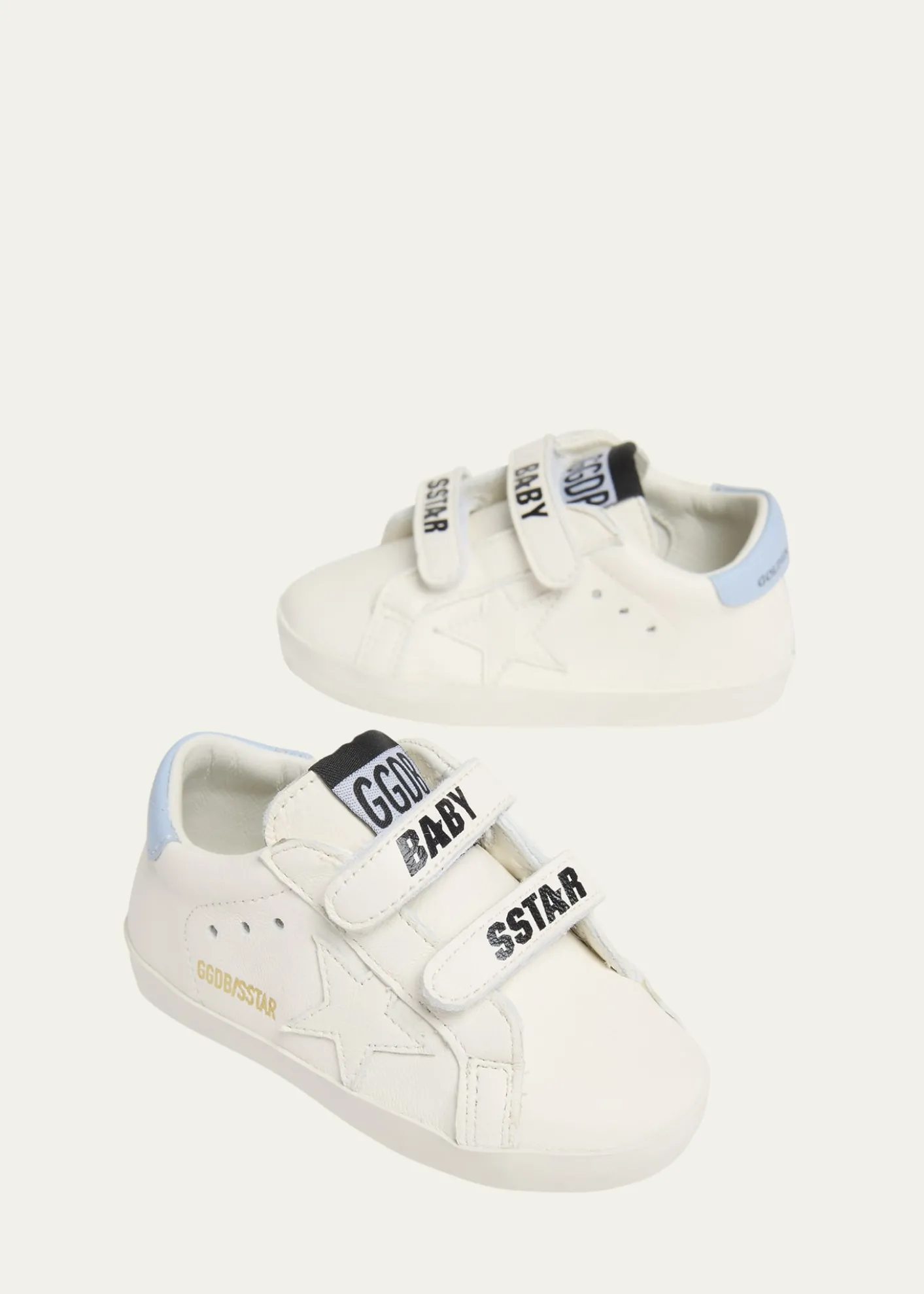 Golden GooseKid's Old School Glitter Dual-Grip Sneakers, Babies