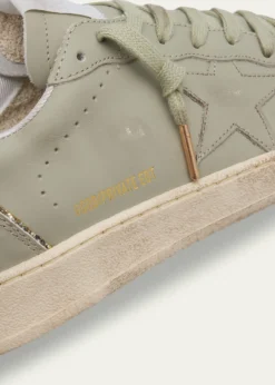 Golden GooseBall Star Leather Glitter Low-Top Sneakers