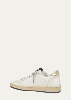 Golden GooseBall Star Mixed Leather Low-Top Sneakers