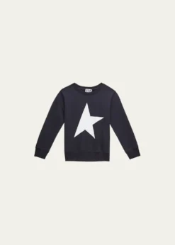 Golden GooseBoy's Crewneck Star Sweatshirt, Size 4-10