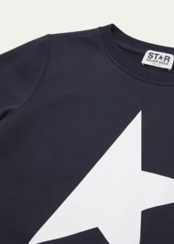 Golden GooseBoy's Crewneck Star Sweatshirt, Size 4-10