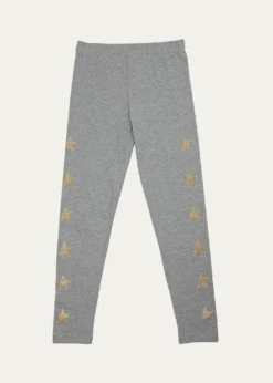 Golden GooseGirl's Embellished Star Leggings, Size 4-10