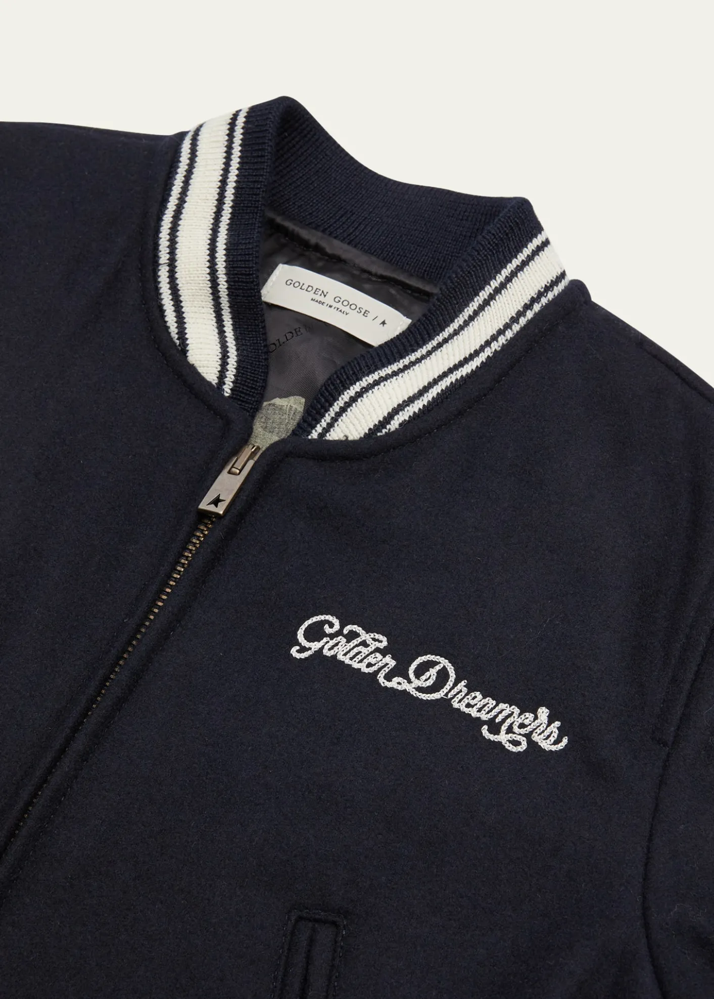 Golden GooseGirl's Golden Dreamers Embroidered Bomber Jacket, Size 4-10