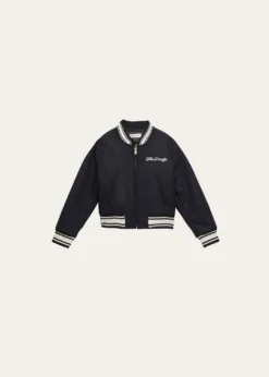 Golden GooseGirl's Golden Dreamers Embroidered Bomber Jacket, Size 4-10