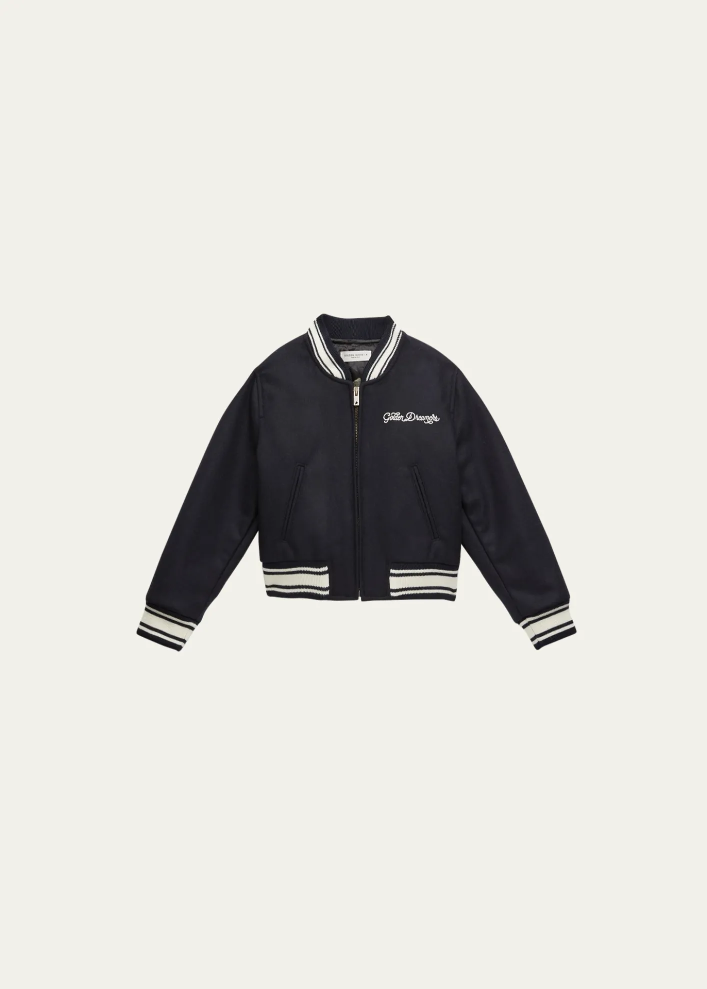 Golden GooseGirl's Golden Dreamers Embroidered Bomber Jacket, Size 4-10