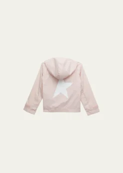 Golden GooseGirl's Star Logo-Print Windbreaker, Size 4-10