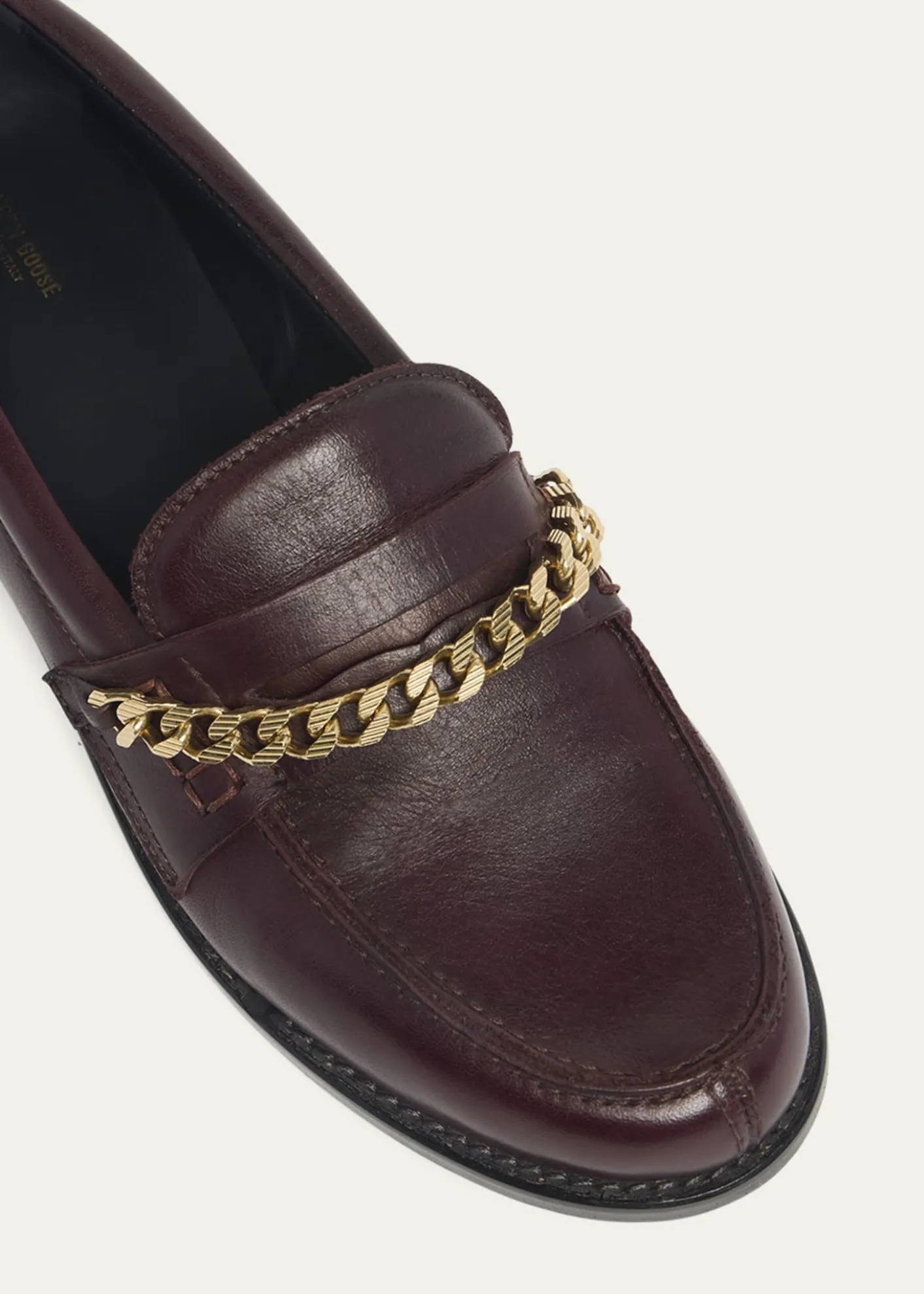 Golden GooseJerry Chain Leather Penny Loafers