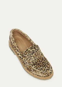 Golden GooseJerry Leopard Penny Loafers
