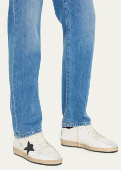 Golden GooseMen's Ball Star Distressed Leather Low-Top Sneakers