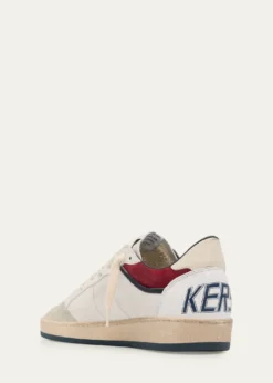 Golden GooseMen's Ballstar Leather and Suede Low-Top Sneakers